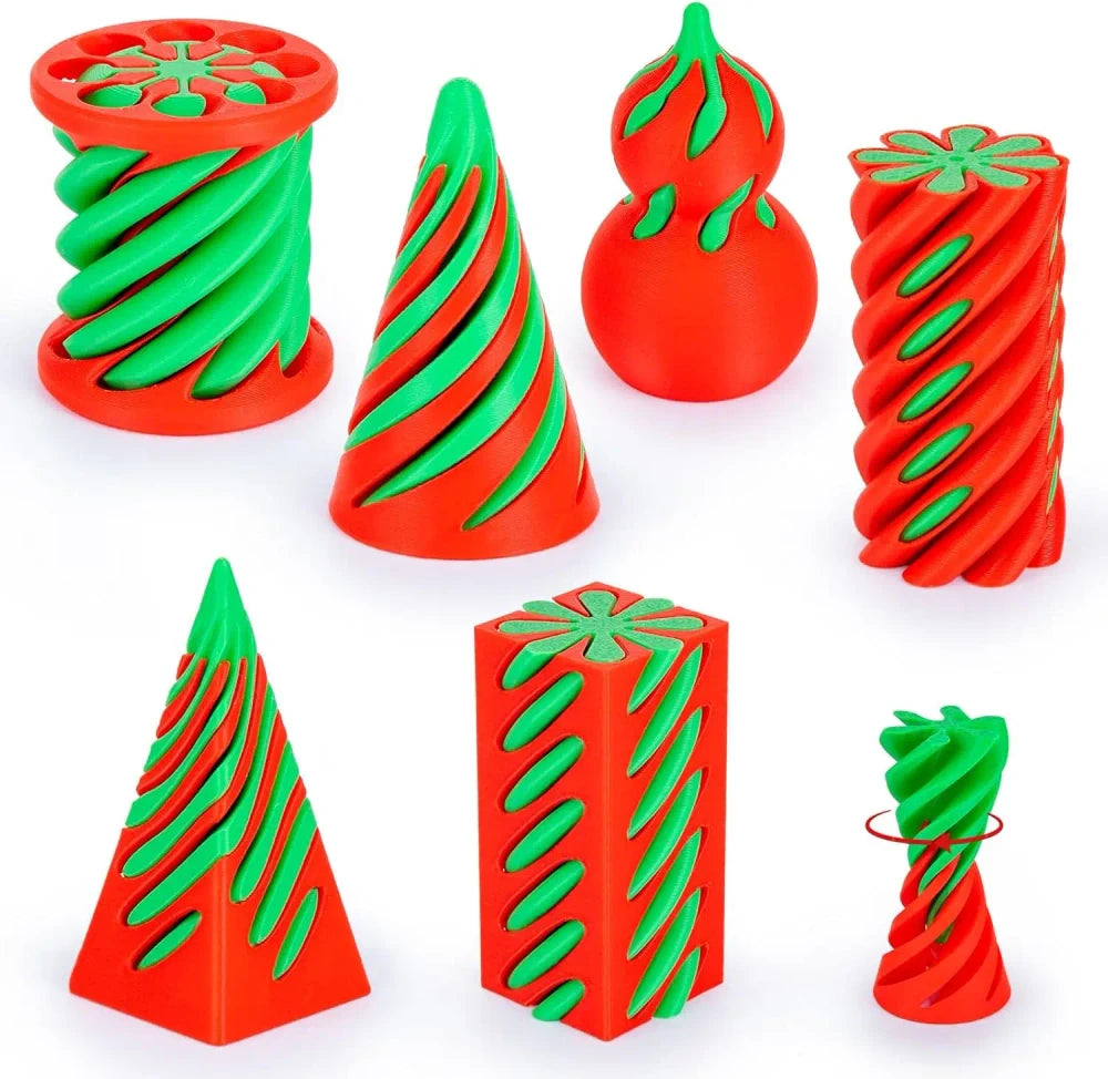 3D Printed Spiral Cone Fidget Toy Set