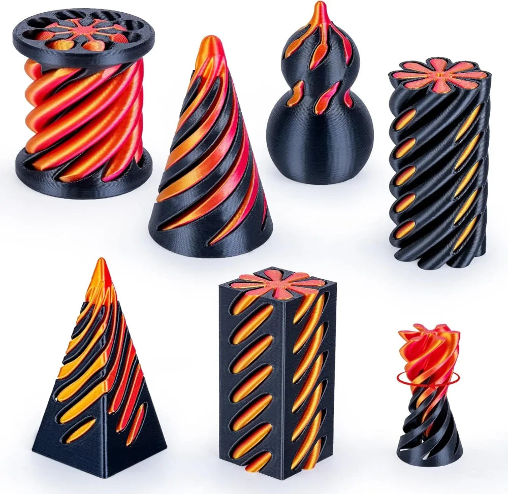 3D Printed Spiral Cone Fidget Toy Set